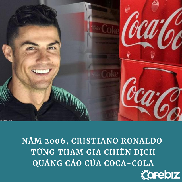 Ronaldo từng quảng cáo cho Coca Cola trước khi thẳng tay ‘dẹp’ 2 chai nước ngọt, khiến hãng mất 4 tỷ USD - Ảnh 2.