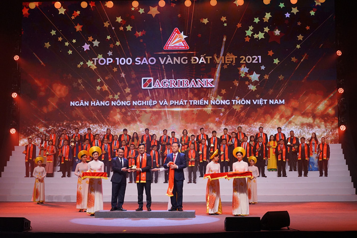 Agribank vinh dự đạt giải thưởng Sao Vàng đất Việt năm 2021 - Ảnh 1.